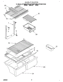 05 - Shelf, Lit / Optional parts for Whirlpool Refrigerator 8ET20NKXDG02 from AppliancePartsPros.com