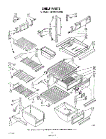 07 - Shelf parts for Whirlpool Refrigerator ED19MTXLWR0 from AppliancePartsPros.com