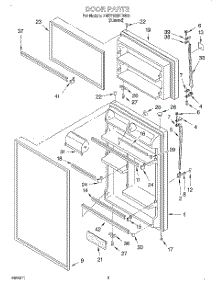 02 - Door parts for Whirlpool Refrigerator 7MET18GKDN00 from AppliancePartsPros.com