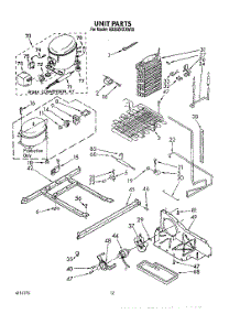 07 - Unit parts for Whirlpool Refrigerator ED20ZKXXN00 from AppliancePartsPros.com