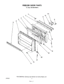 03 - Freezer Door parts for Whirlpool Refrigerator EB19MKXRWR1 from AppliancePartsPros.com