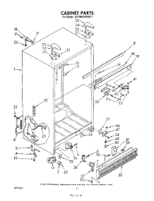 04 - Cabinet parts for Whirlpool Refrigerator EB19MKXRWR1 from AppliancePartsPros.com