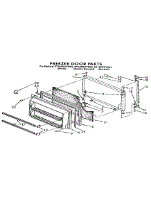 Freezer Door parts for Whirlpool Refrigerator E18PKXYW00 from AppliancePartsPros.com