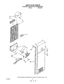 11 - Air Flow parts for Whirlpool Refrigerator ED22DWXWW00 from AppliancePartsPros.com