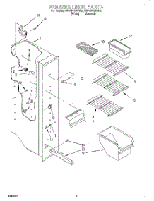 04 - Freezer Liner parts for Whirlpool Refrigerator ED22PKXDW03 from AppliancePartsPros.com