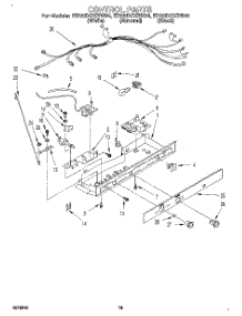 12 - Control, Lit / Optional parts for Whirlpool Refrigerator ED22DCXBB00 from AppliancePartsPros.com