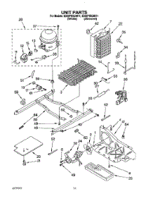09 - Unit parts for Whirlpool Refrigerator ED22PWXAW11 from AppliancePartsPros.com