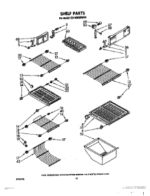 06 - Shelf parts for Whirlpool Refrigerator ED19SKXRWR0 from AppliancePartsPros.com