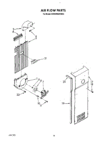 11 - Air Flow parts for Whirlpool Refrigerator 8ED25RQXXW01 from AppliancePartsPros.com
