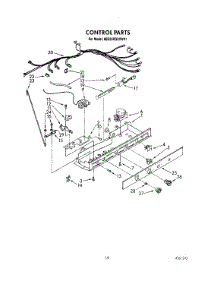 12 - Control parts for Whirlpool Refrigerator 8ED25RQXXW01 from AppliancePartsPros.com