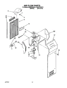 10 - Air Flow parts for Whirlpool Refrigerator ED22PWXAW11 from AppliancePartsPros.com