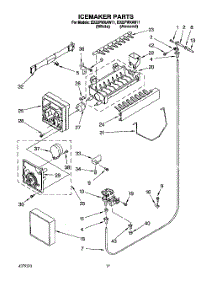 12 - Icemaker, Lit / Optional parts for Whirlpool Refrigerator ED22PWXAW11 from AppliancePartsPros.com