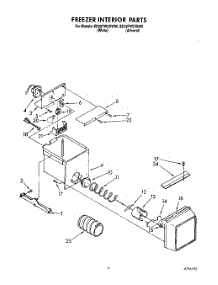 06 - Freezer Interior parts for Whirlpool Refrigerator ED22PWXXN00 from AppliancePartsPros.com