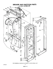 03 - Breaker And Partition parts for Whirlpool Refrigerator ED22MMXLWR0 from AppliancePartsPros.com