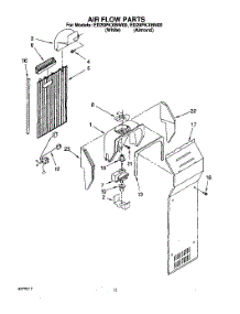 06 - Air Flow parts for Whirlpool Refrigerator ED20PKXBW00 from AppliancePartsPros.com