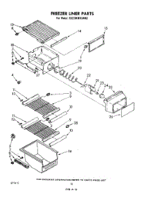 06 - Freezer Liner parts for Whirlpool Refrigerator ED22MMXLWR0 from AppliancePartsPros.com