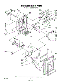07 - Dispenser Front parts for Whirlpool Refrigerator ED22MMXLWR0 from AppliancePartsPros.com