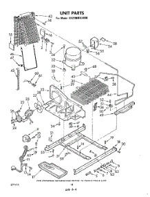 10 - Unit parts for Whirlpool Refrigerator ED22MMXLWR0 from AppliancePartsPros.com