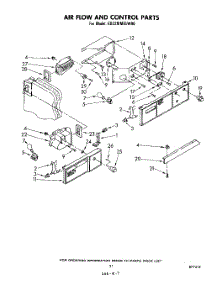 12 - Air Flow And Control parts for Whirlpool Refrigerator ED22MMXLWR0 from AppliancePartsPros.com