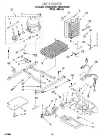 10 - Unit parts for Whirlpool Refrigerator ED22PQXDW01 from AppliancePartsPros.com