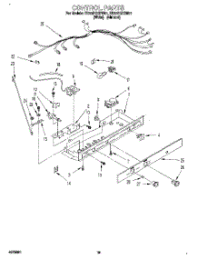 12 - Control, Lit / Optional parts for Whirlpool Refrigerator ED22PQXDW01 from AppliancePartsPros.com