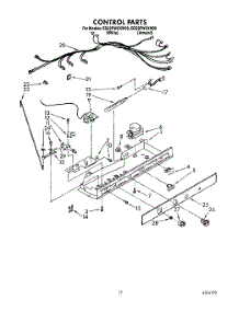 12 - Control parts for Whirlpool Refrigerator ED22PWXXN00 from AppliancePartsPros.com