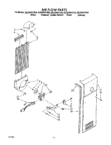 11 - Air Flow parts for Whirlpool Refrigerator ED22DWXTM02 from AppliancePartsPros.com
