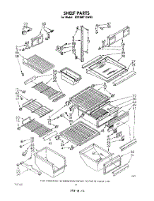 07 - Shelf parts for Whirlpool Refrigerator ED19MT1LWR0 from AppliancePartsPros.com