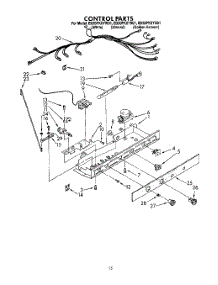 09 - Control, Lit / Optional parts for Whirlpool Refrigerator ED20PKXYW01 from AppliancePartsPros.com