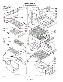 07 - Shelf parts for Whirlpool Refrigerator ED22MKXLWR0 from AppliancePartsPros.com