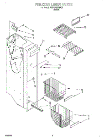 04 - Freezer Liner parts for Whirlpool Refrigerator BRS71ABANA02 from AppliancePartsPros.com