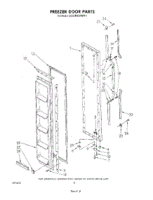 05 - Freezer Door parts for Whirlpool Refrigerator ED22MKXRWR1 from AppliancePartsPros.com