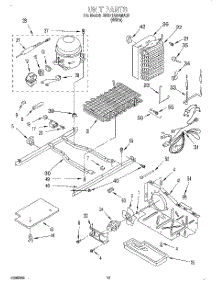 09 - Unit parts for Whirlpool Refrigerator BRS71ABANA02 from AppliancePartsPros.com