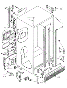 Cabinet parts for Whirlpool Refrigerator ED20PKXSF02 from AppliancePartsPros.com