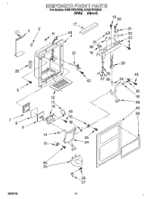 07 - Dispenser Front parts for Whirlpool Refrigerator ED20TWXDW00 from AppliancePartsPros.com