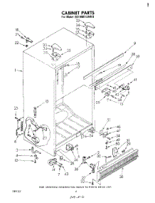 04 - Cabinet parts for Whirlpool Refrigerator EB19MK1LWR0 from AppliancePartsPros.com