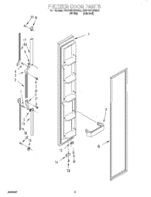 06 - Freezer Door parts for Whirlpool Refrigerator ED22PKXDN03 from AppliancePartsPros.com