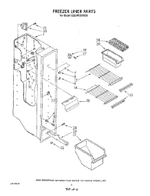 04 - Freezer Liner parts for Whirlpool Refrigerator ED20PKXWG00 from AppliancePartsPros.com