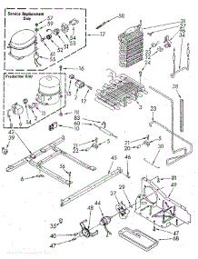 Unit parts for Whirlpool Refrigerator ED20PKXSF02 from AppliancePartsPros.com