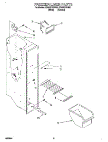 04 - Freezer Liner parts for Whirlpool Refrigerator ED22HPXBW01 from AppliancePartsPros.com