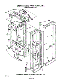 03 - Breaker And Partition parts for Whirlpool Refrigerator ED22MMXRWR3 from AppliancePartsPros.com