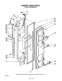 05 - Freezer Door parts for Whirlpool Refrigerator ED22MMXRWR3 from AppliancePartsPros.com