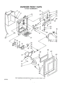 07 - Dispenser Front parts for Whirlpool Refrigerator ED22MMXRWR3 from AppliancePartsPros.com
