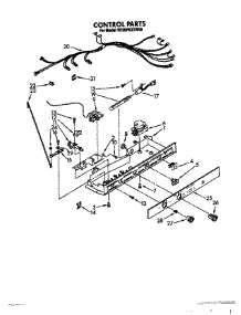 09 - Control, Lit / Optional parts for Whirlpool Refrigerator ED20PKXXW00 from AppliancePartsPros.com
