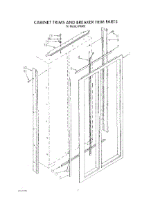 03 - Cabinet Trims And Breaker Trim parts for Whirlpool Refrigerator ARG490 from AppliancePartsPros.com