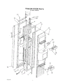 11 - Freezer Door parts for Whirlpool Refrigerator ARG490 from AppliancePartsPros.com