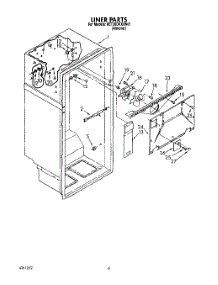 03 - Liner parts for Whirlpool Refrigerator 8ET20DKXXN01 from AppliancePartsPros.com