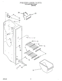 03 - Freezer Liner parts for Whirlpool Refrigerator ED20F134RN0 from AppliancePartsPros.com