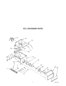 16 - Ice Container parts for Whirlpool Refrigerator ARG490 from AppliancePartsPros.com