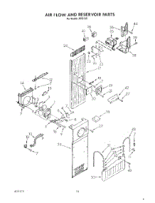 17 - Air Flow And Reservoir parts for Whirlpool Refrigerator ARG490 from AppliancePartsPros.com